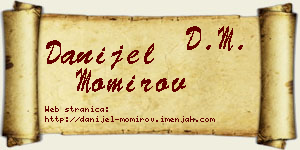 Danijel Momirov vizit kartica